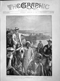 Original Old Antique Print 1899 John Aird Barrage Nile Assouan Donkeys 19th
