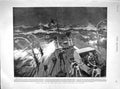 Original Old Antique Print 1899 Navy Ship Tugboat Fitzgerald Blizzard New York