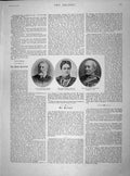 Old Antique Print 1899 Gurdon Kaiulani Jee Prince Bismarck Eskimo Alaska 19th
