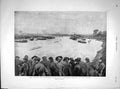 Old Antique Print 1899 Oxford Cambridge University Boat Race River Thames 19th
