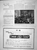 Original Old Antique Print 1899 Press Congres Rome Meeting Capitol King Naples