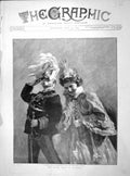 Original Old Antique Print 1899 King Queen Italy Royalty Sardinia Victorian