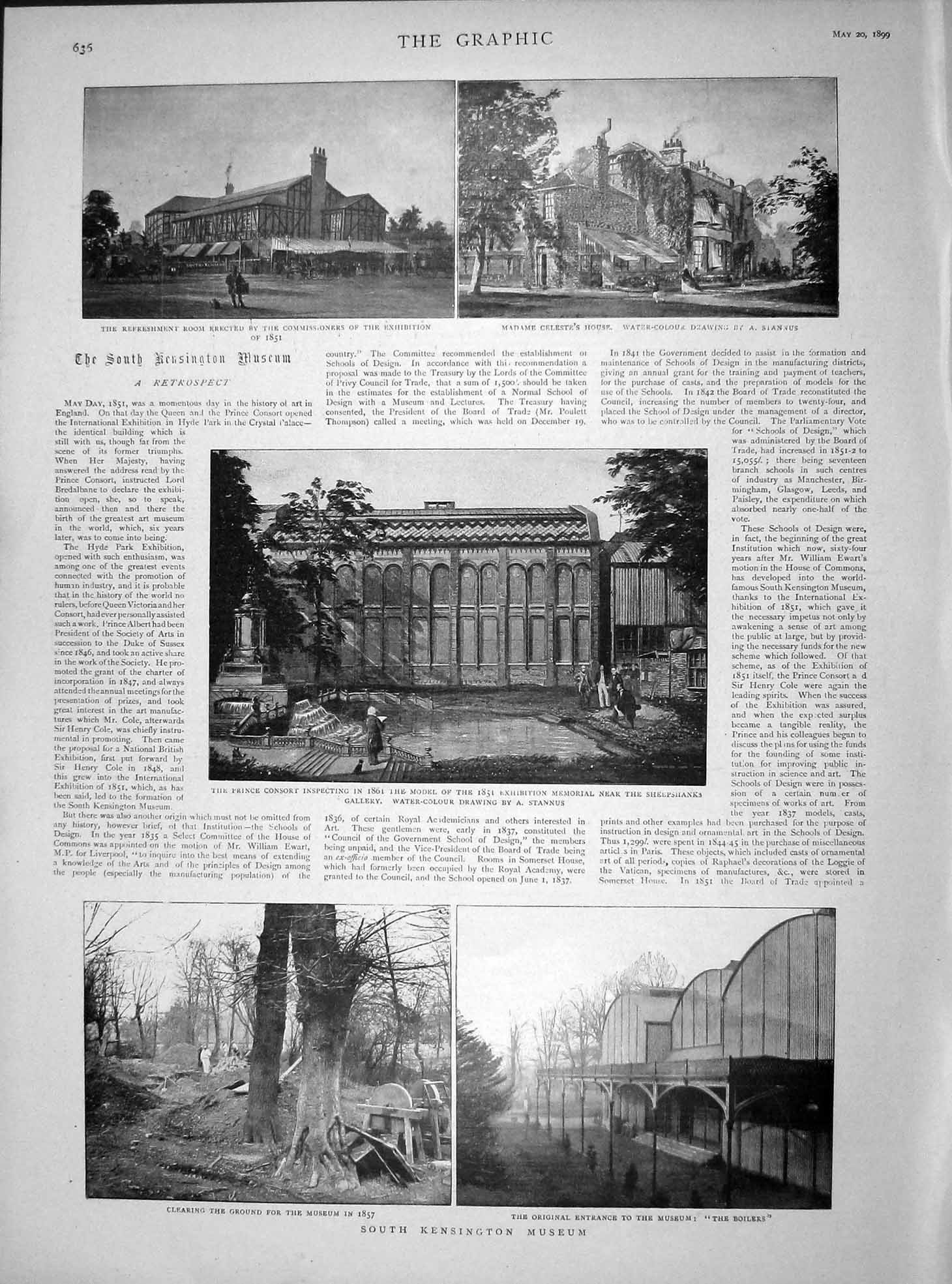 Original Old Antique Print 1899 Kensington Museum Celeste Consort Sheepshanks