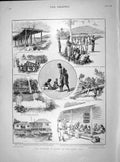Old Antique Print 1899 Fighting Samoa Apia Stevenson Gaunt Hyde Park Dog 19th