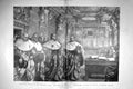 Original Old Antique Print 1899 Dreyfus Court Cassation Ballot Beaupres Mazeau
