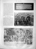 Original Old Antique Print 1899 Bismarck Friedrichsruh Bisley Carlton Hotel 19th