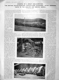 Original Old Antique Print 1899 British Calico Ing Works Electric Motors 19th