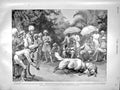 Original Old Antique Print 1899 Native Sport India Ram Shee Fight Bengal 19th