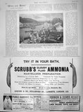 Original Old Antique Print 1899 Saltford Regatta Clifton Henley Scrubbs Amonia