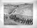 Original Old Antique Print 1899 Army Salisbury Plain Gunners War Lady Fair 19th
