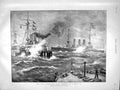 Old Antique Print 1899 Navy Ship Benbow Pauncefote Parsons Routledge Men 19th
