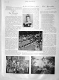 Original Old Antique Print 1899 Queen Dowager Hawaii Funeral Red Cross Bri 19th