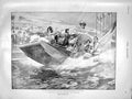 Original Old Antique Print 1899 Canadian Water Chute Earl'S Court Dreyfus 19th