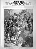Old Antique Print 1899 Drilling Levies Defence Chitral Mirkanni Punjaub 19th