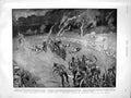 Original Old Antique Print 1899 British Army Cheshire Siers Struck Lightning
