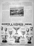 Original Old Antique Print 1899 Dilapidated Graves British Siers War Africa