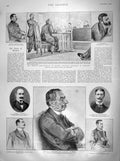 Old Antique Print 1899 Mercier Dreyfus Rennes Painleve Garden Palace Agra 19th