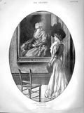 Old Antique Print 1899 Lady Portrait Paisley Abbey Money Rickwood War Men 19th