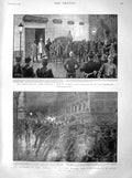 Old Antique Print 1899 Fort Chabrol Guerin Besiegers Cyclists Strassburg 19th