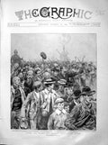 Original Old Antique Print 1899 Battalion Scots Guards Chelsea Westminster 19th