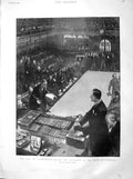 Old Antique Print 1899 Chamberlain House Commons Mafeking Transvaal Boers 19th