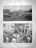 Original Old Antique Print 1899 Boers Bar GAfrica Johannesburg Windsor Review