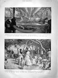 Old Antique Print 1899 Transport Ship Bavarian Port Elizabeth Ladysmith 19th