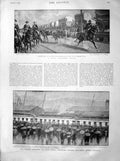 Old Antique Print 1899 Boer Transport Train British Canada Army Ladysmith 19th