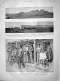 Old Antique Print 1899 Hospital Wynberg Boers War Ladysmith Plumer Kopje 19th