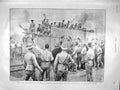 Original Old Antique Print 1899 Bluejackets Armoured Train Durban Map Kimberley