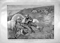 Original Old Antique Print 1900 War Siers Picnic Boer Cousen London Imperial