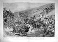 Antique Old Print 1900 War Kimberley Hussars Klip Drift Modder River Boer 20th