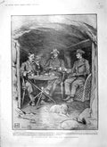 Old Antique Print 1900 War Tea-Party Cunyngham Riddell Ladysmith Rhodes 20th