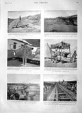 Old Antique Print 1900 Modder River War Africa Pietermaritzburg Mail Beer 20th