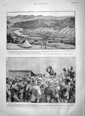 Old Antique Print 1900 Belmont Camp Pilcher Hospital War Mooi Chamberlain 20th