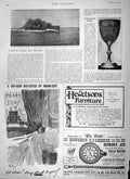 Original Old Antique Print 1900 Navy Ship Viper Destroyer Racing Trophy Benson