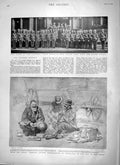 Original Old Antique Print 1900 General Joubert Langman Hospital Ship Euryalus