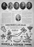 Old Antique Print 1900 Chavasse O'Dowd Dickinson Torrance Hall Diamonds 20th