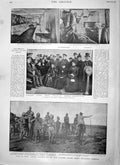 Old Antique Print 1900 Colonel Kekewich French Dunottar Castle Ship Teck 20th
