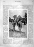 Original Old Antique Print 1900 General Cronje Watermeyer War Ladysmith White