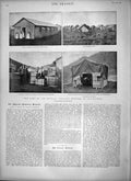 Old Antique Print 1900 Yeomanry Hospital Deilfontein War Stormberg Boer 20th