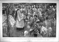 Original Old Antique Print 1900 Celebration Holy Communion Veldt Siers Service