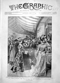 Old Antique Print 1900 Beauty Show Women Exhibition Earls Court Mayoress 20th