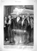 Old Antique Print 1900 Academy Men Kipling Poynter King Prince Ladysmith 20th