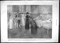 Original Old Antique Print 1900 Queen Visiting Ward Netley Hospital Battenberg