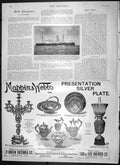 Original Old Antique Print 1900 Battle Ship Belleisle Salsey Mappin Webb Silver