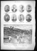 Old Antique Print 1900 General Buller Tugela Elworthy Martin Carbineers 20th
