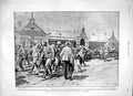 Old Antique Print 1900 British Prisoners Pretoria War Changing Quarters 20th