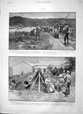 Old Antique Print 1900 Redvers Buller Ambulance War Mafeking Wilson Barry 20th