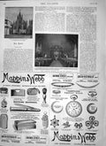 Old Antique Print 1900 English Church Rio De Janeiro Architecture Mappin 20th